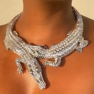 Crystal embellished necklace